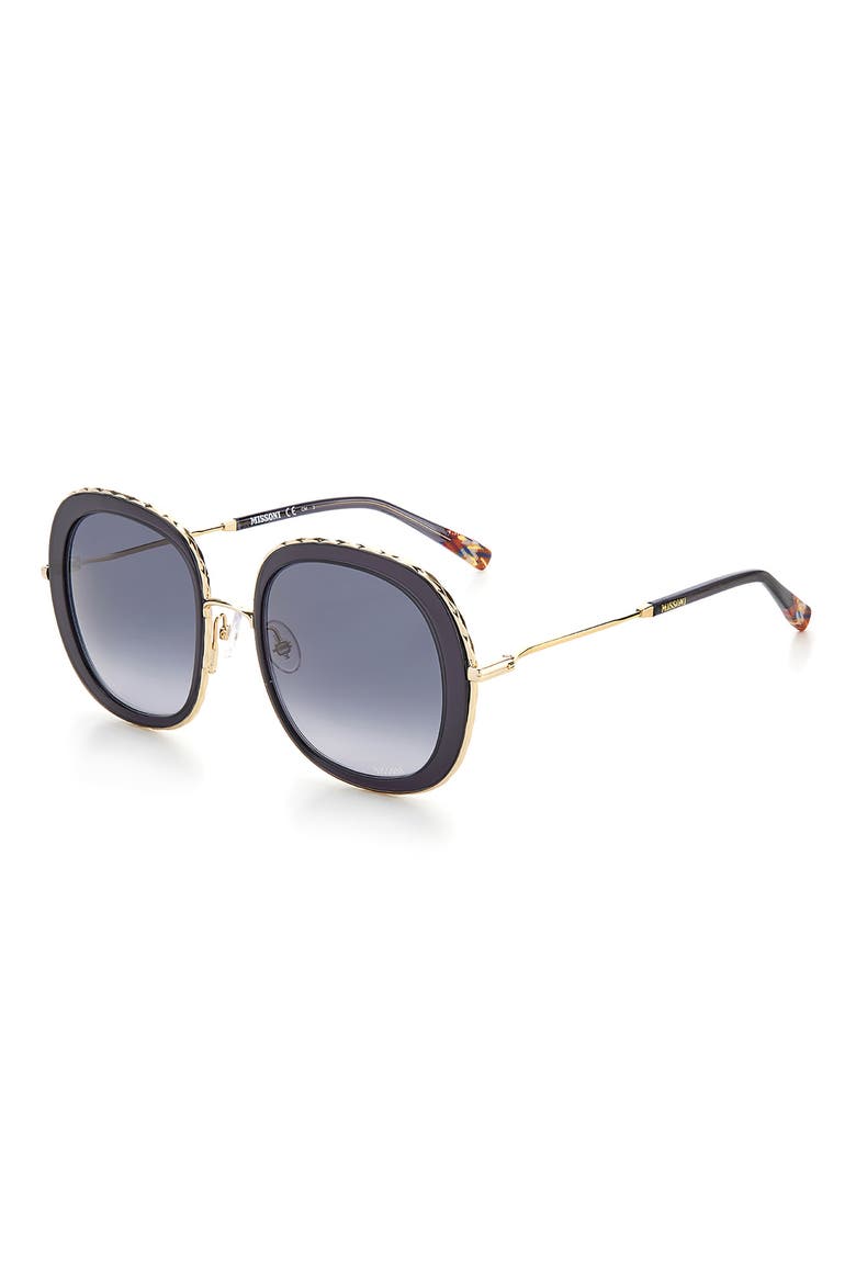 53mm Round Sunglasses, Alternate, color, GREY