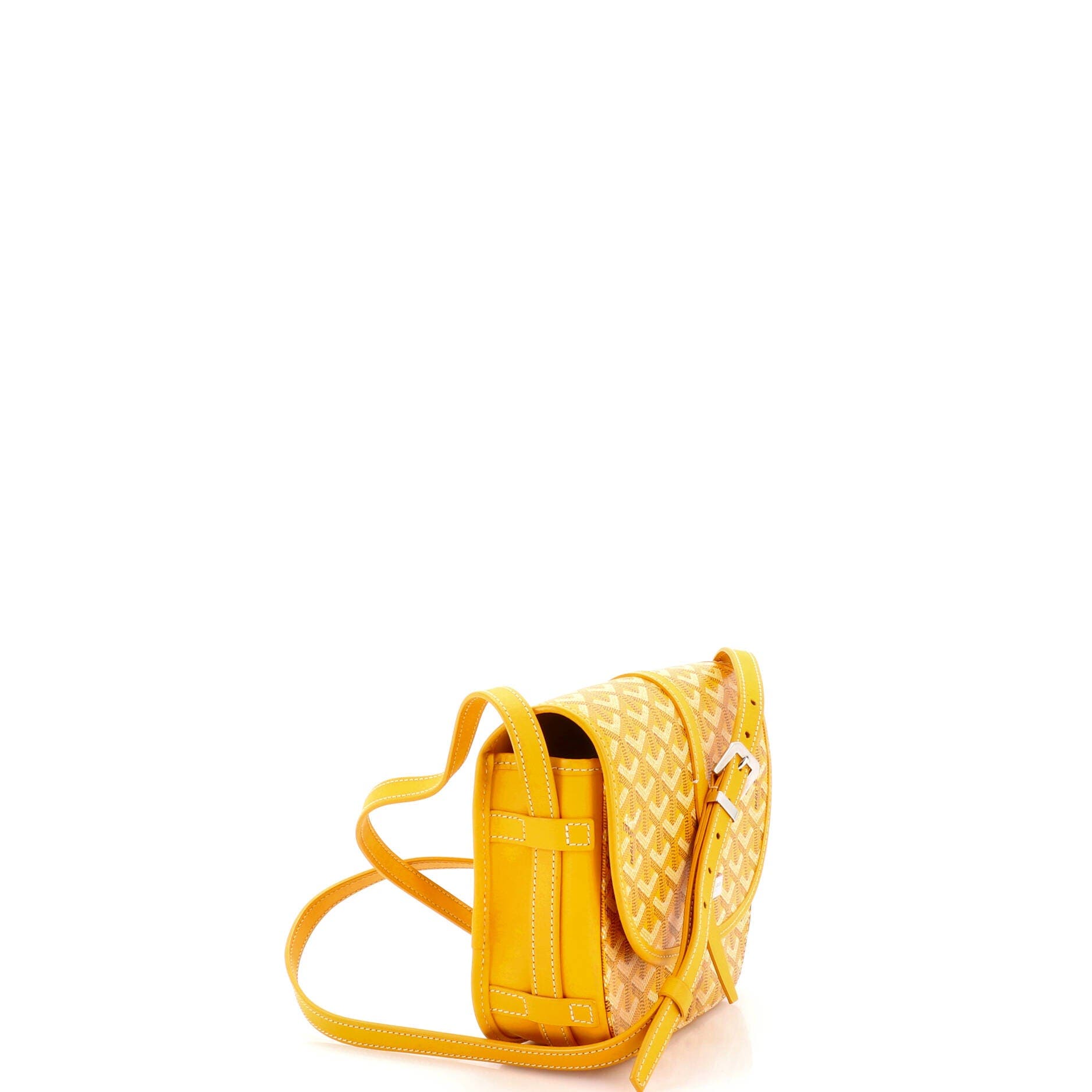 Pre-Owned Goyard Belvedere II Messenger Bag Coated Canvas PM, Alternate, color, Yellow