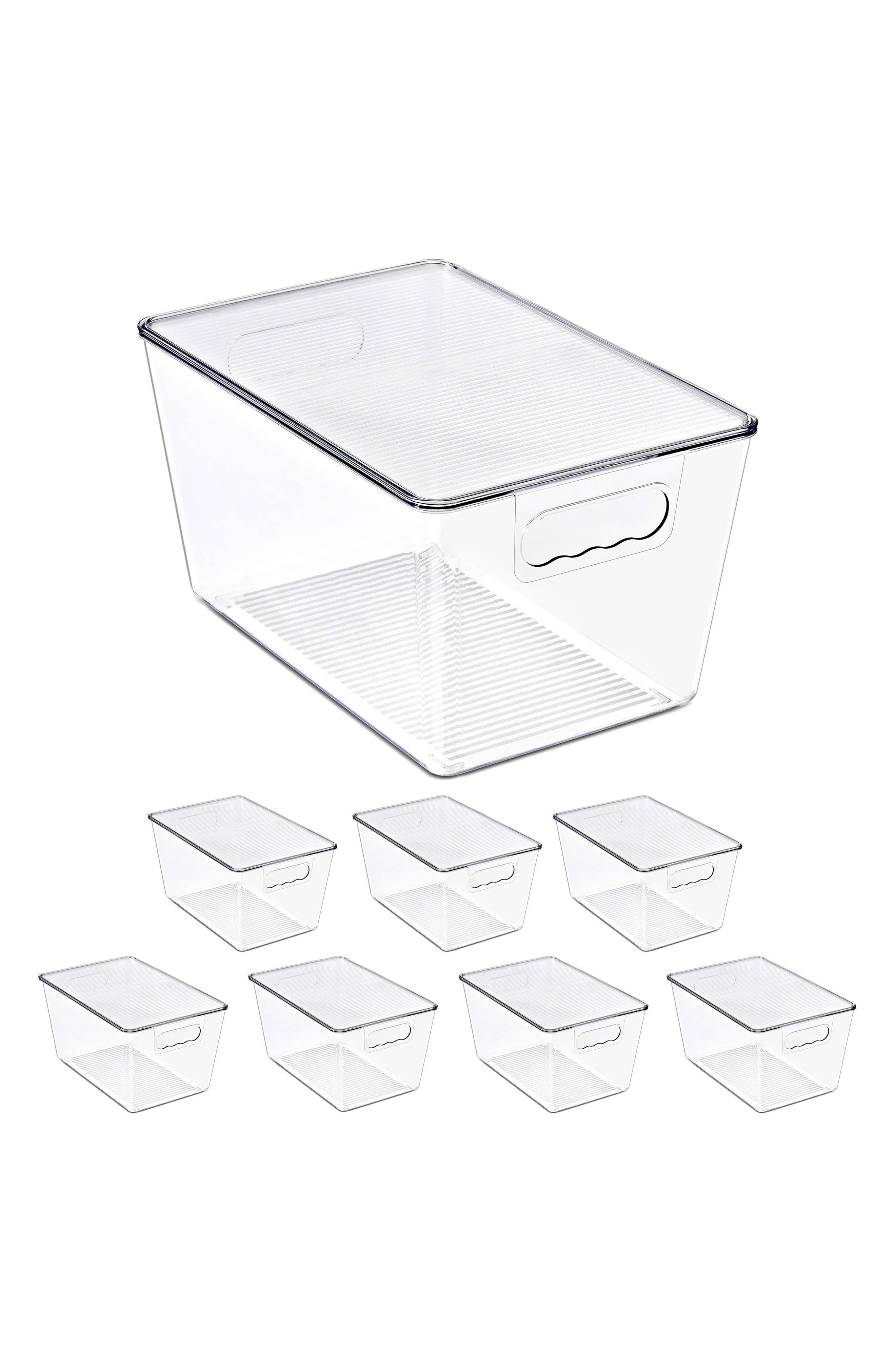 8-Pack Large Stackable Storage Bins