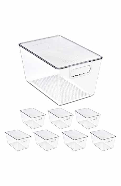 8-Pack Large Stackable Storage Bins