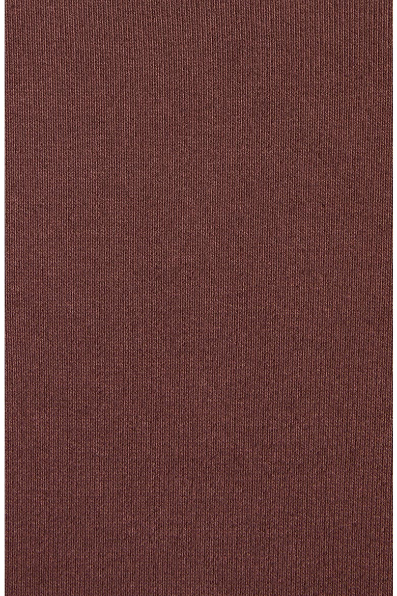 Mixed Media Half Zip Track Top, Alternate, color, BROWN