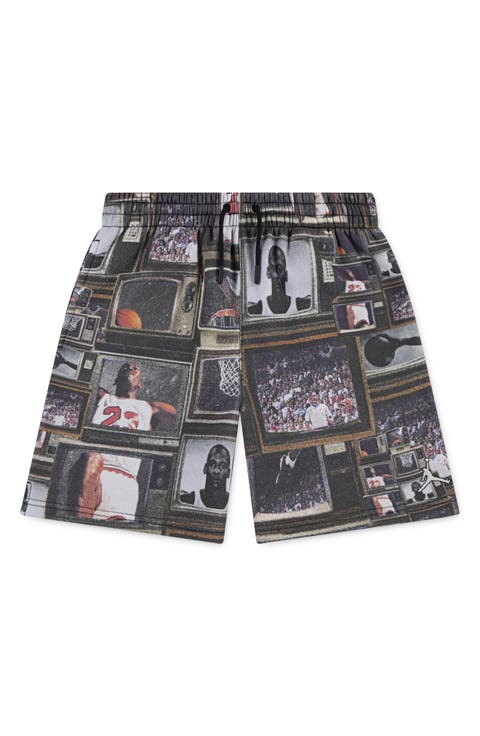 Kids' MJ Print Brooklyn Fleece Sweat Shorts (Big Kid)
