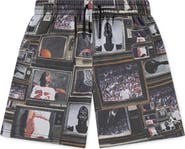 Jordan Kids' MJ Print Brooklyn Fleece Sweat Shorts