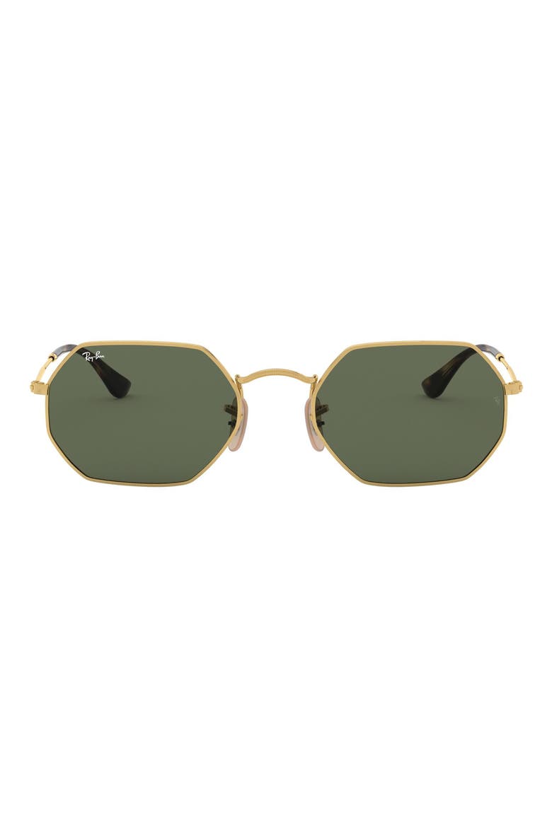 Icons 53mm Sunglasses, Main, color, GOLD/ GREEN