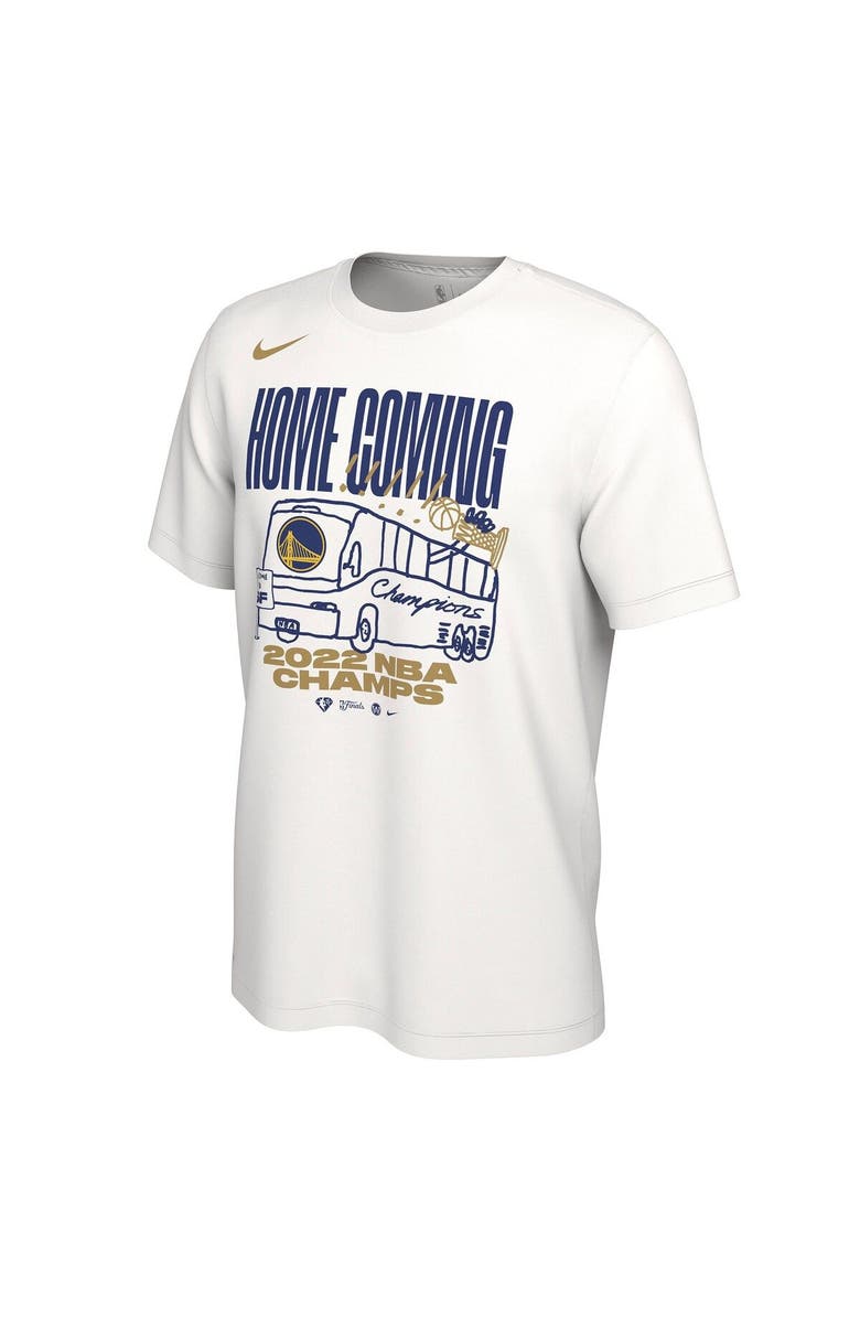 Nike Men's Nike White Golden State Warriors 2022 NBA Finals Champions Celebration Parade T-Shirt, Alternate, color, 