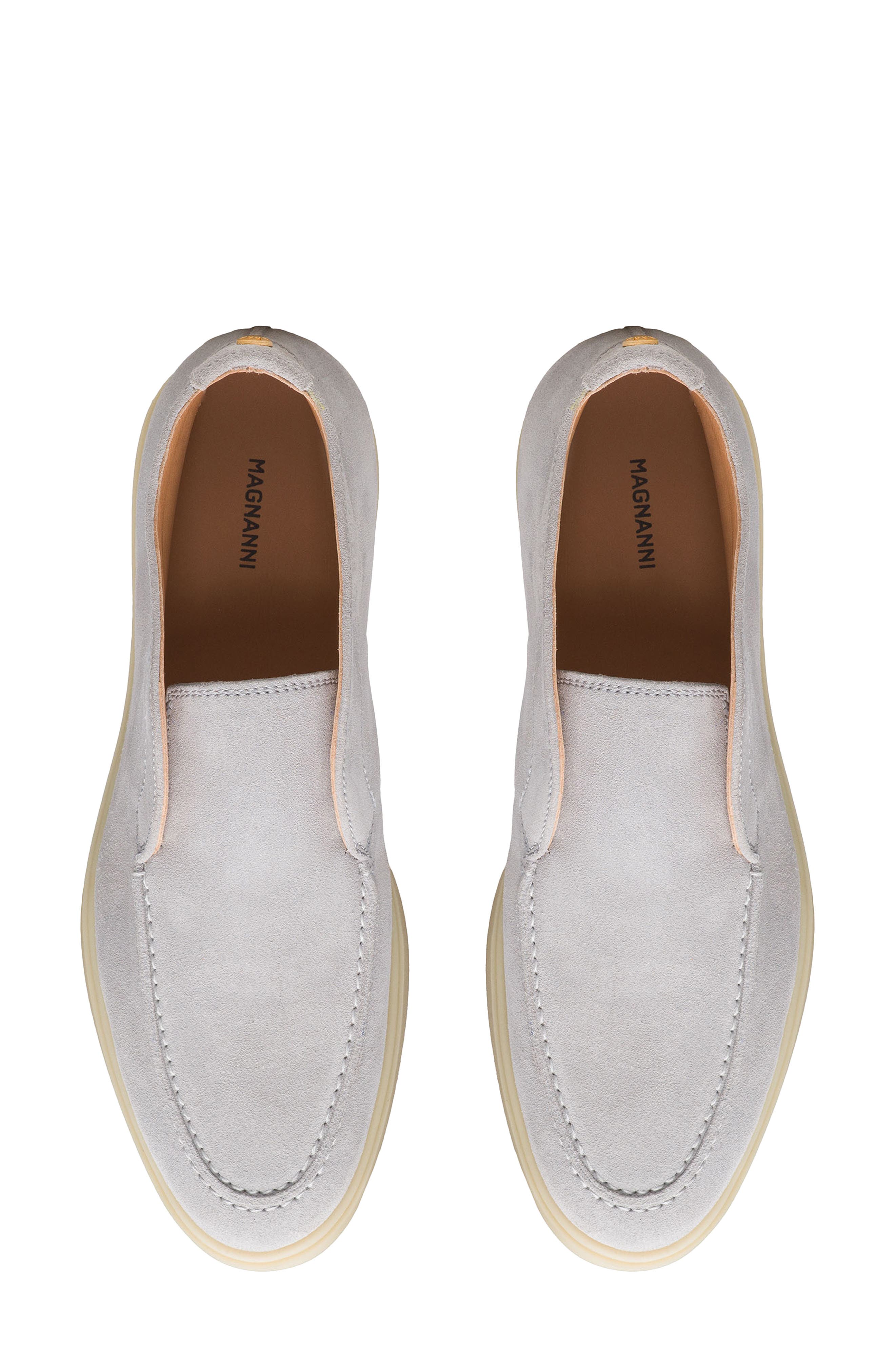 Magnanni Sophie Moc Toe Sneaker, Alternate, color, Metal Suede