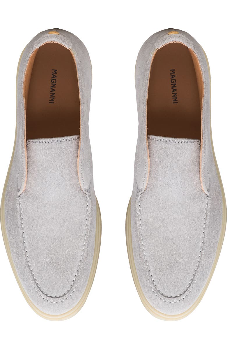 Magnanni Sophie Moc Toe Sneaker, Alternate, color, Metal Suede