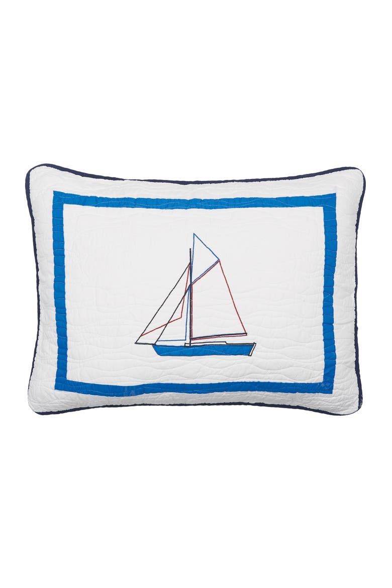 20" x 26" North Shore Cotton Standard Sham - Machine Washable, Main, color, Blue