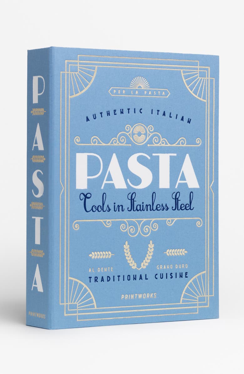 PRINTWORKS The Essentials Pasta Tools Gift Set, Alternate, color, Blue/ Multi