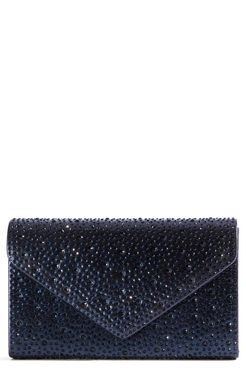 Rhinestone Envelope Clutch