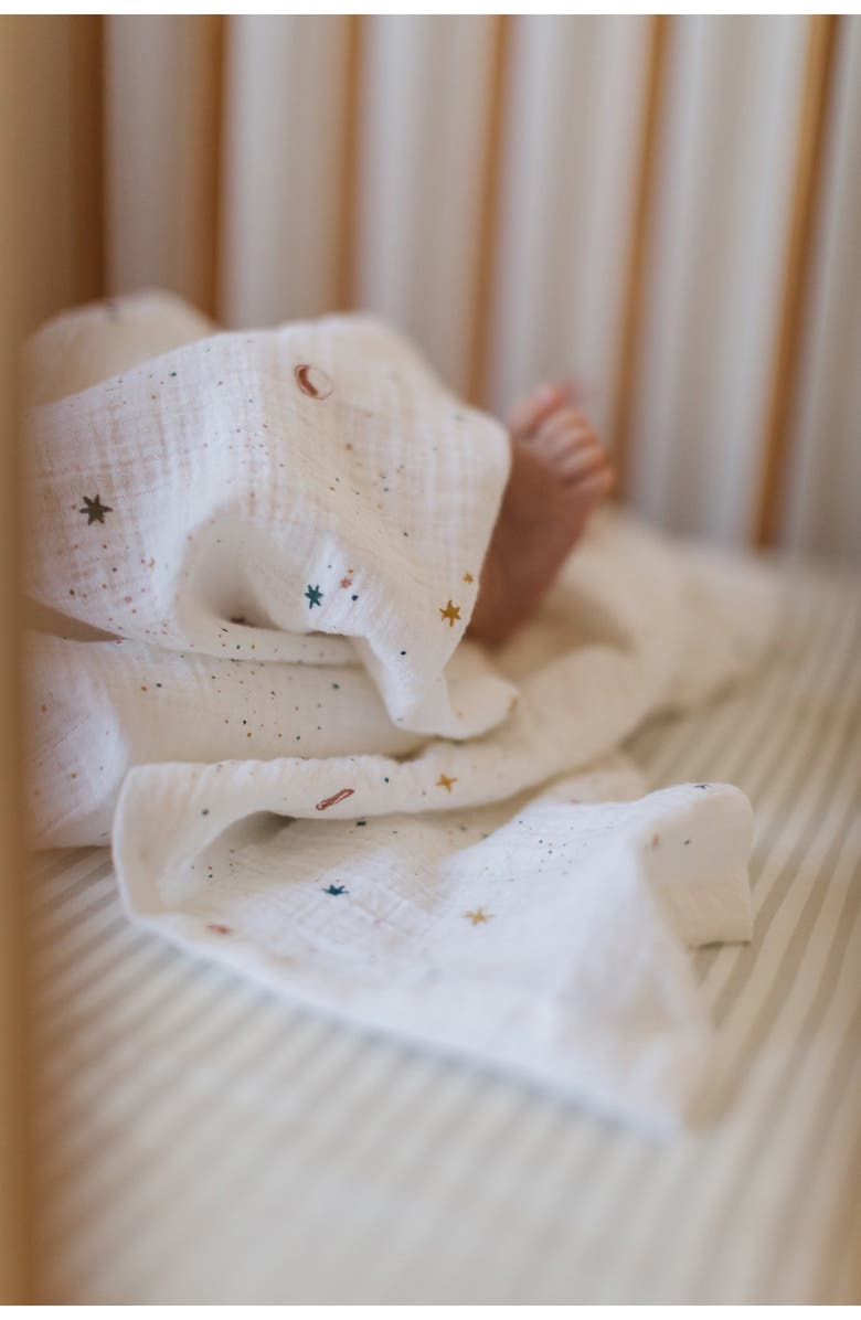 Pehr Celestial Organic Cotton Swaddle, Alternate, color, Celestial