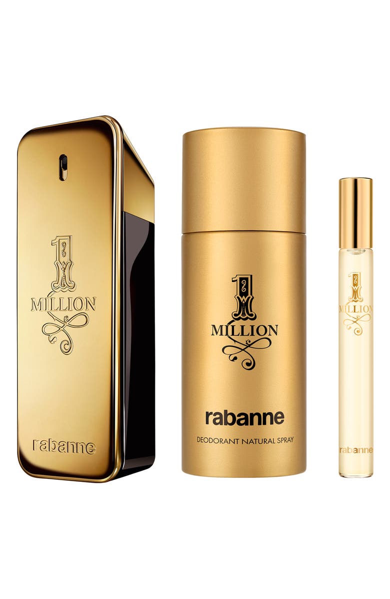 Rabanne 1 Million Eau de Toilette 3-Piece Gift Set $190 Value, Alternate, color, 