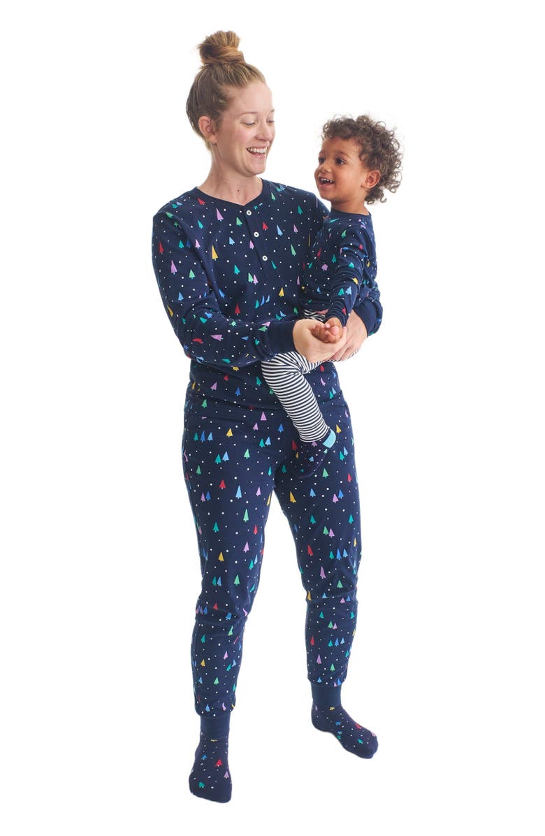 Primary Adult Organic Pj Pant In Holiday Prints, Alternate, color, 