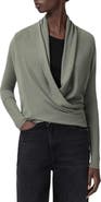 AllSaints Wasson Pirate Wrap Merino Wool Cardigan