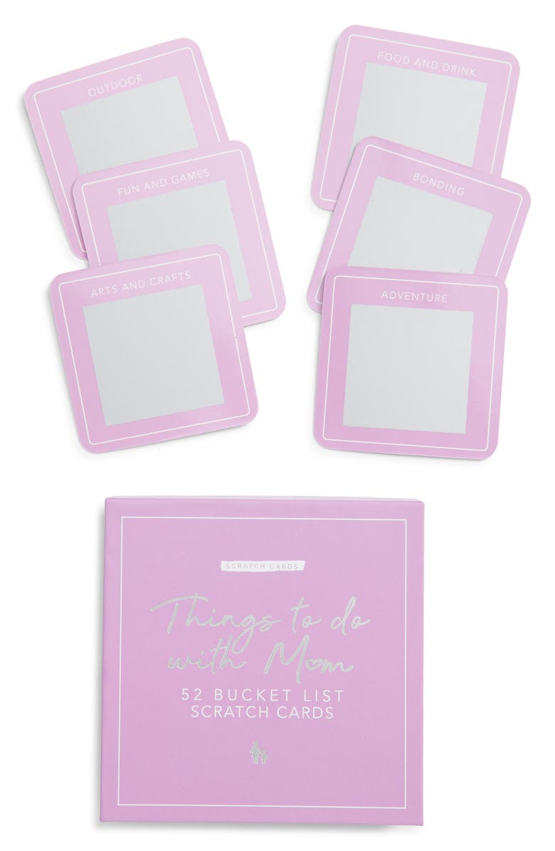 GIFT REPUBLIC 'Things to Do with Mom' 52 Bucket List Scratch Cards, Main, color, 