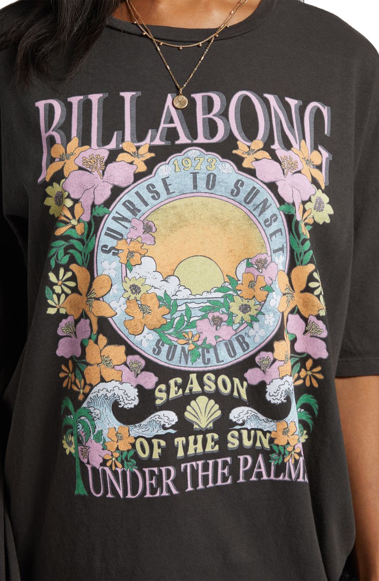 Billabong Under the Palms Oversize Cotton Graphic T-Shirt, Alternate, color, 