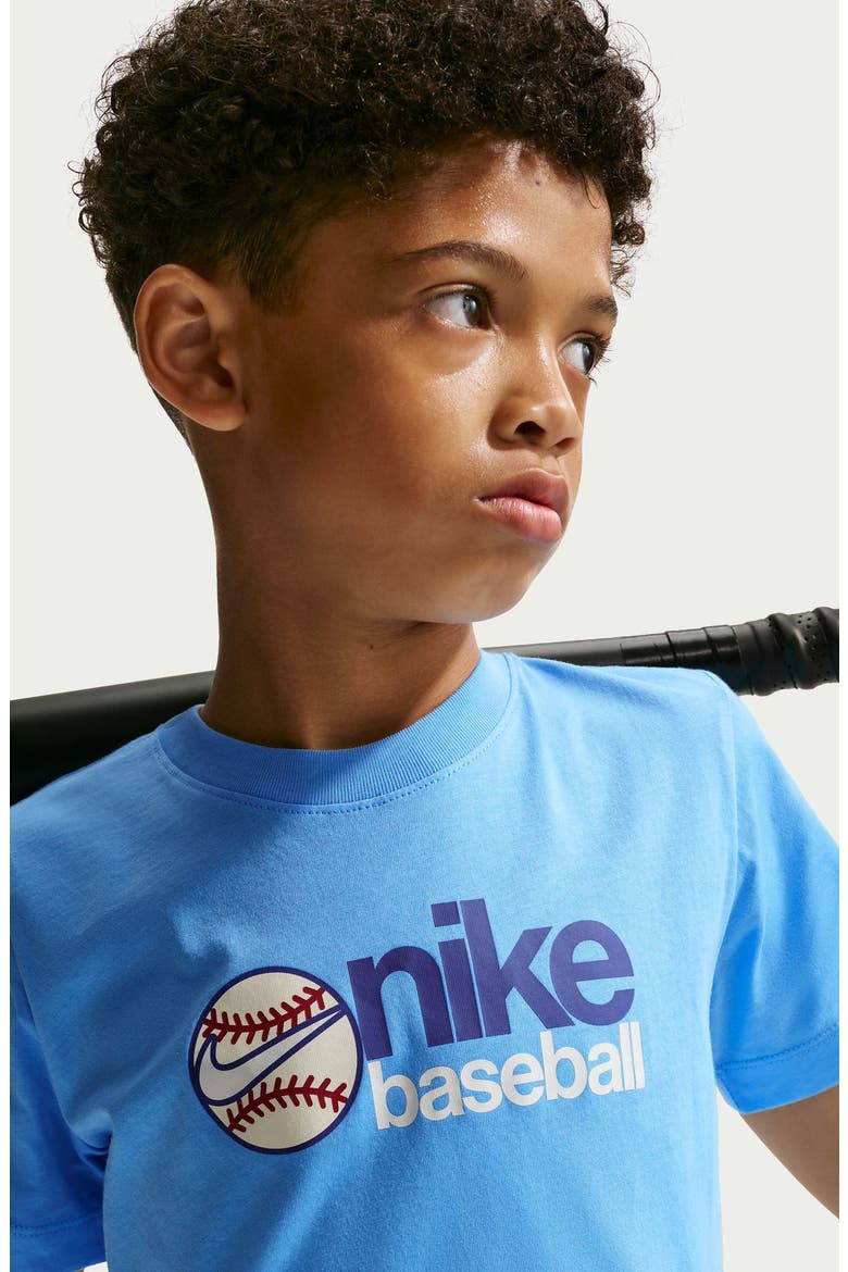 Kids' Baseball Graphic T-Shirt, Alternate, color, FOOTBALL BLUE