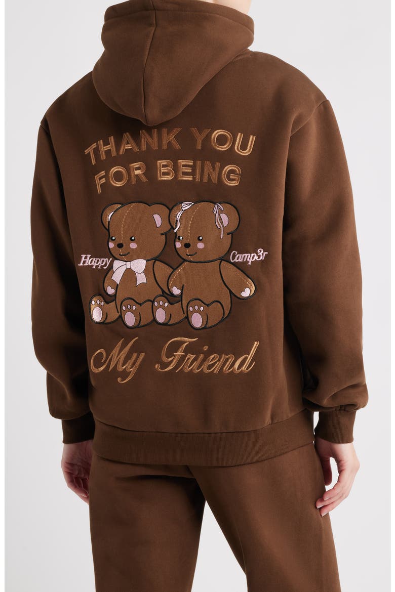 Thank You For Being My Friend Hoodie, Alternate, color, BROWN