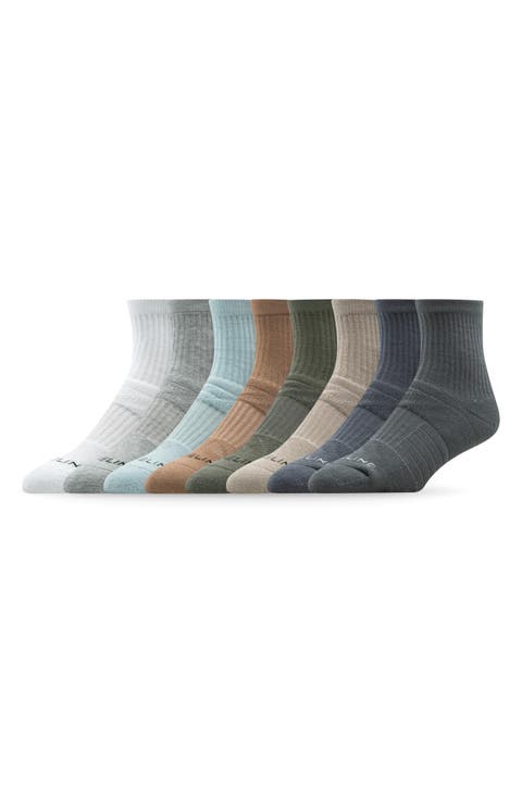 8-Pack Assorted Half Calf Socks