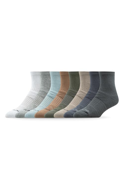 Strideline 8-pack Assorted Crew Socks