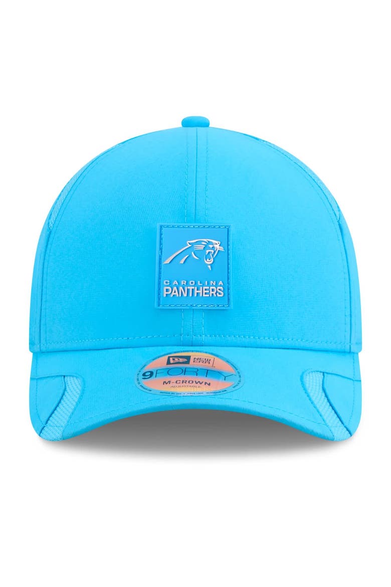 Men's New Era Blue Carolina Panthers 2025 Sideline  M-Crown 9FORTY Adjustable Hat, Alternate, color, Blue