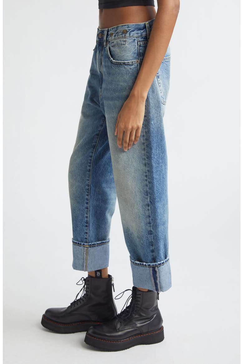 Cuffed X-Boyfriend Jeans, Alternate, color, JASPER