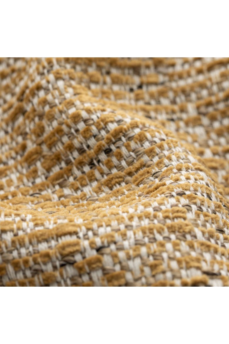 Golden Hour Indoor & Outdoor Woven Accent Orb Pillow, Alternate, color, Golden