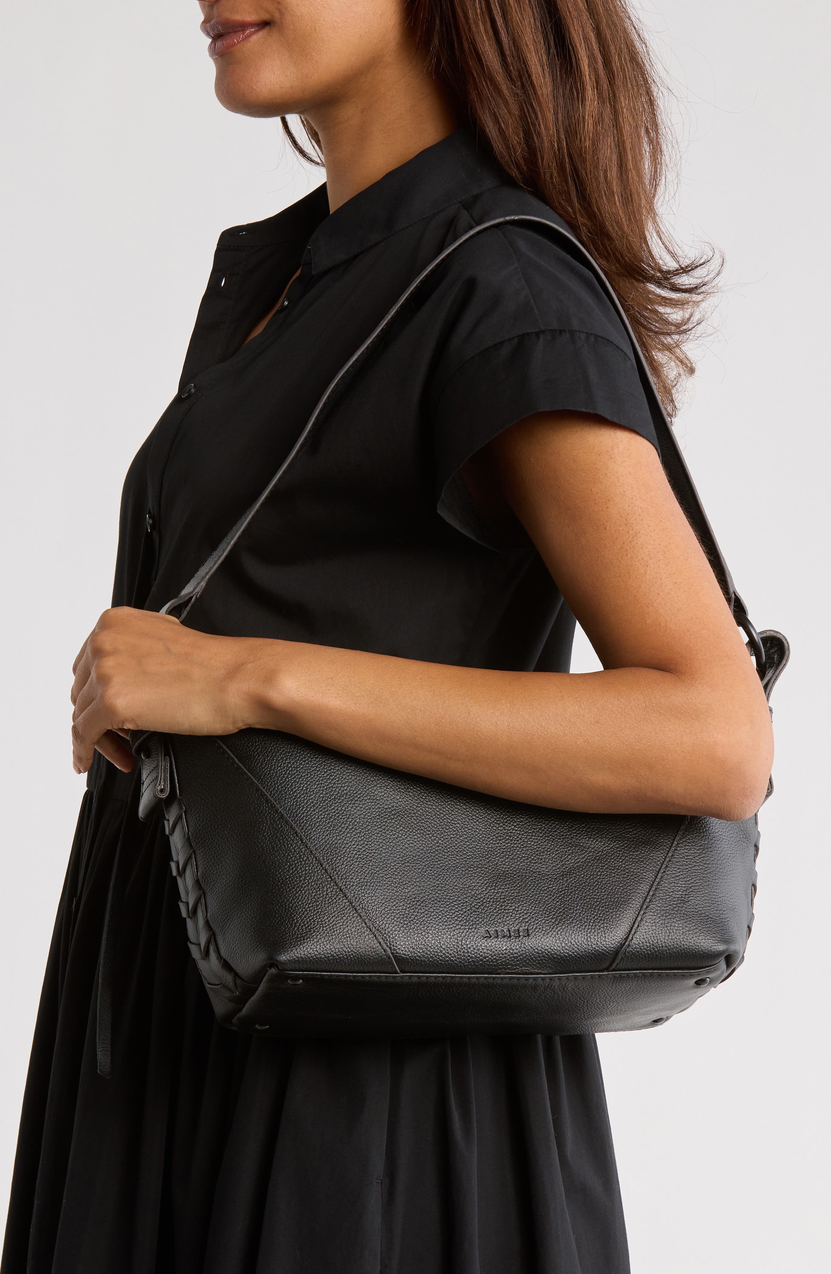 AIMEE Riley Hobo Bag, Alternate, color, Black