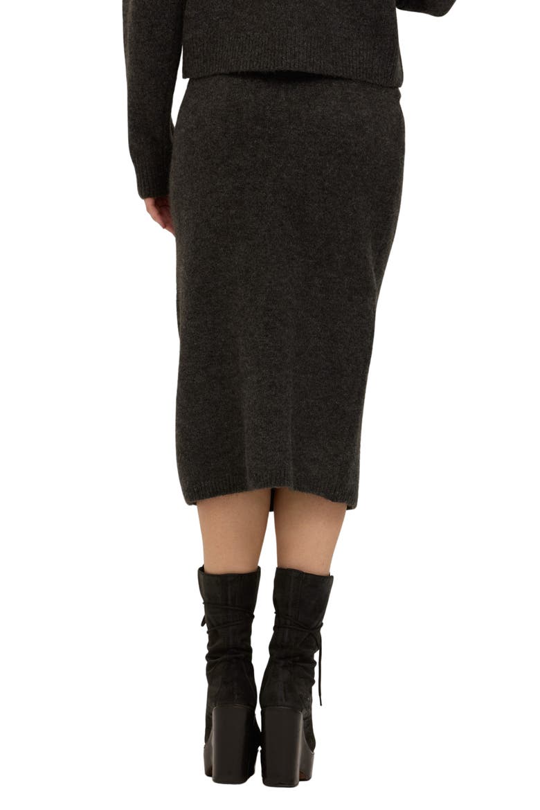 Palisades Midi Sweater Skirt, Alternate, color, BLACK