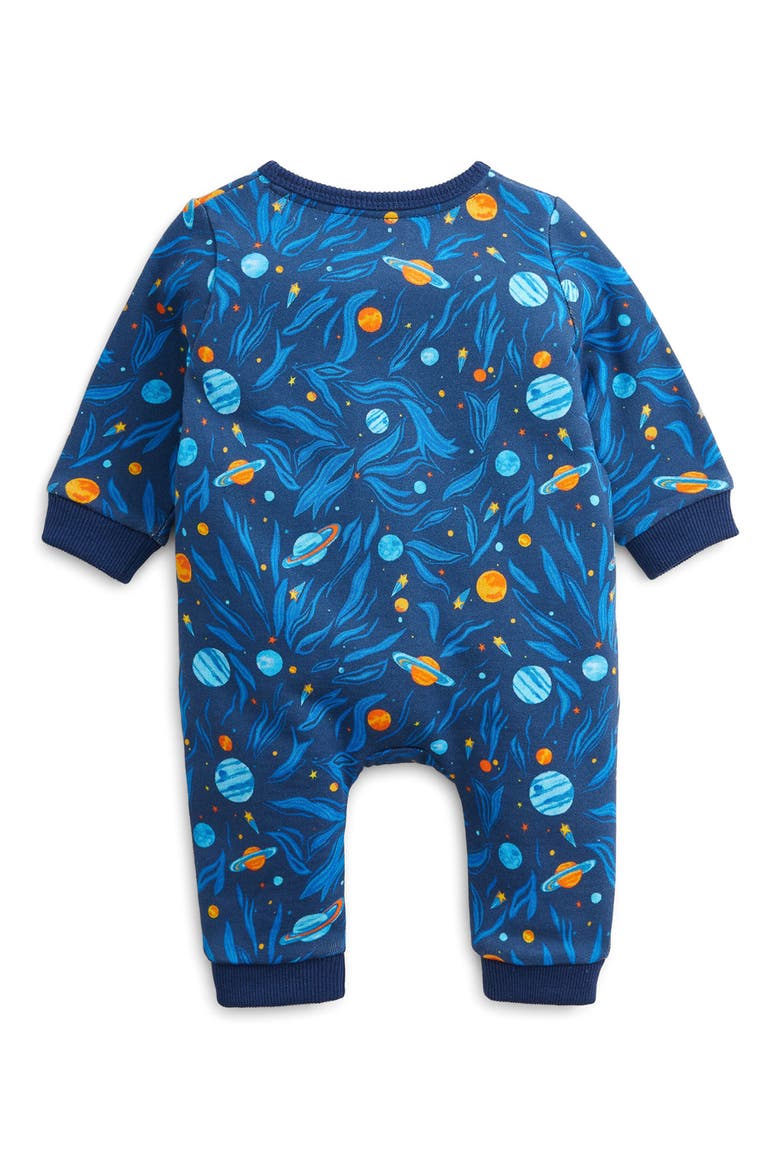 Kids' Space French Terry Romper, Alternate, color, BLUE
