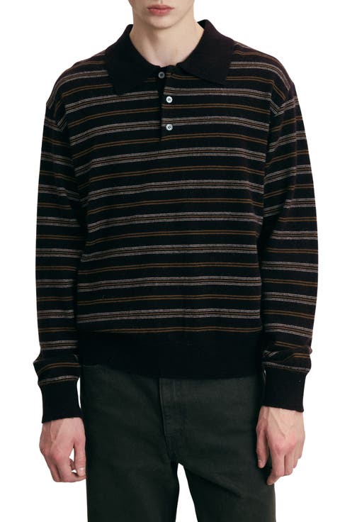 Gender Inclusive Collared Striped Sweater