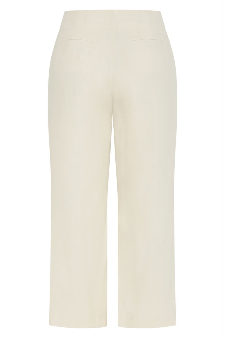 Viven Linen Blend Wide Leg Pants, Alternate, color, CREAM