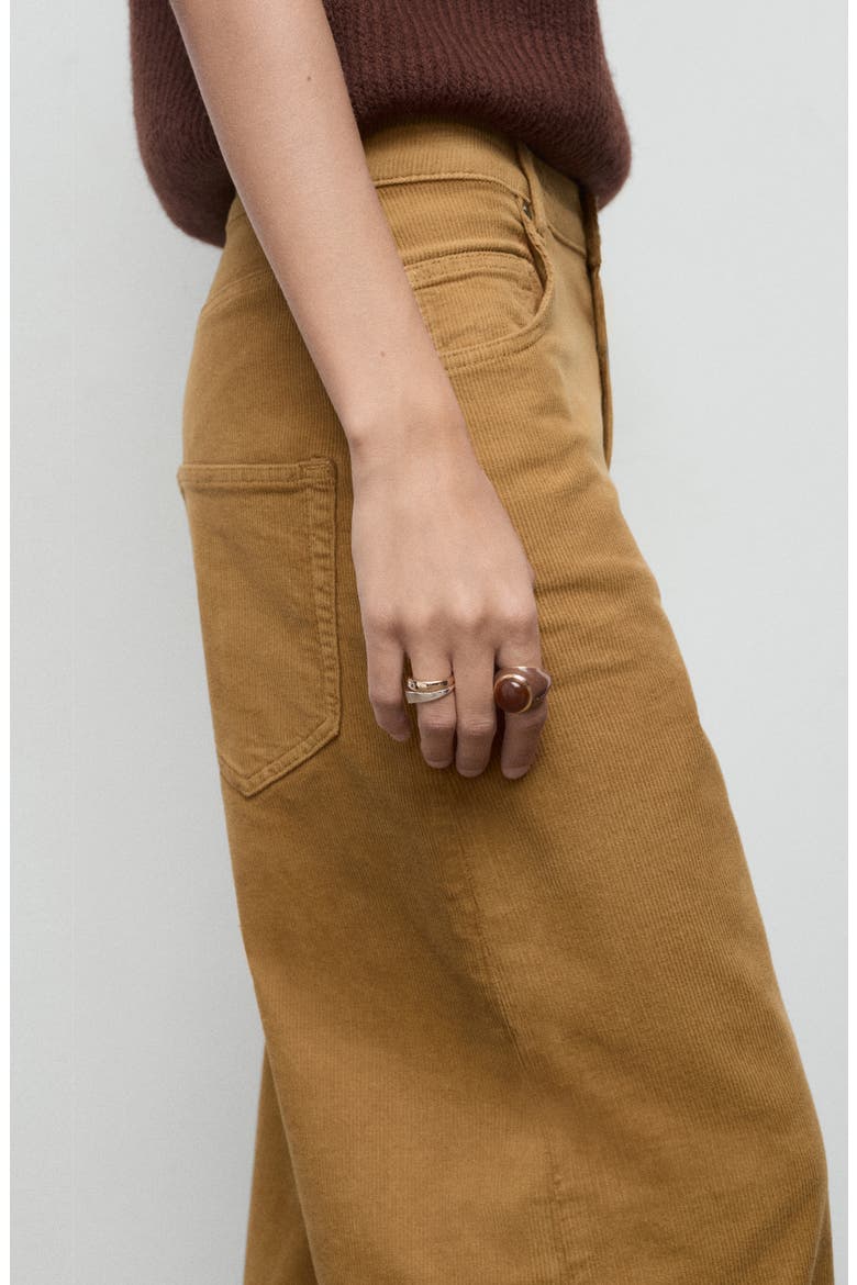 Wide Leg Corduroy Pants, Alternate, color, CARAMEL