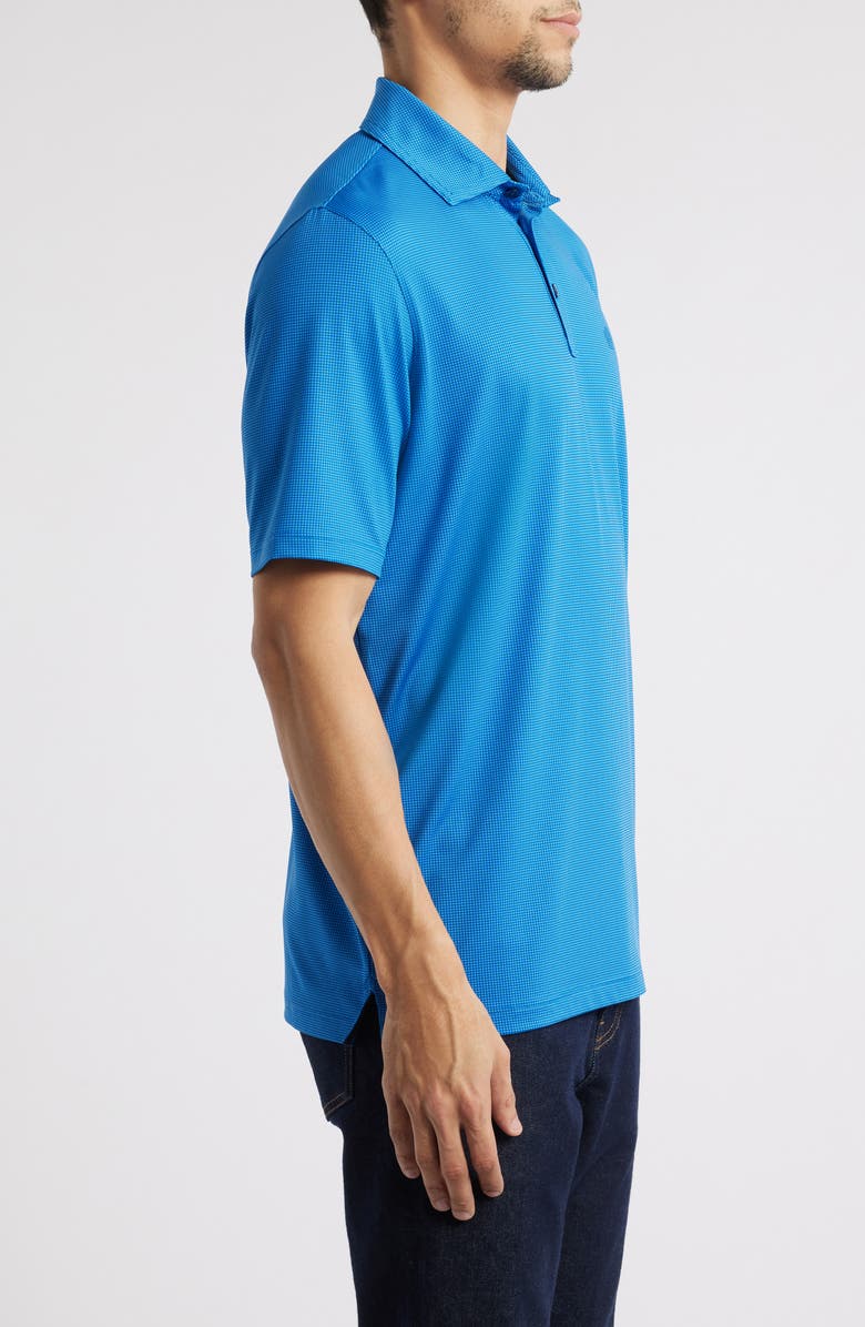 Johnston & Murphy XC4<sup>®</sup> + Cool Degree<sup>™</sup> Microprint Performance Golf Polo, Alternate, color, Blue/ Navy