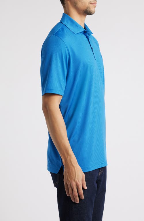 Johnston & Murphy Xc4® + Cool Degree™ Microprint Performance Golf Polo In Blue/navy