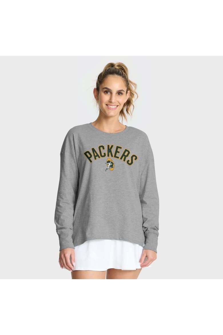 Women's Fanatics Heather Gray Green Bay Packers Hometown Legacy Long Sleeve T-Shirt, Main, color, Heather Gray