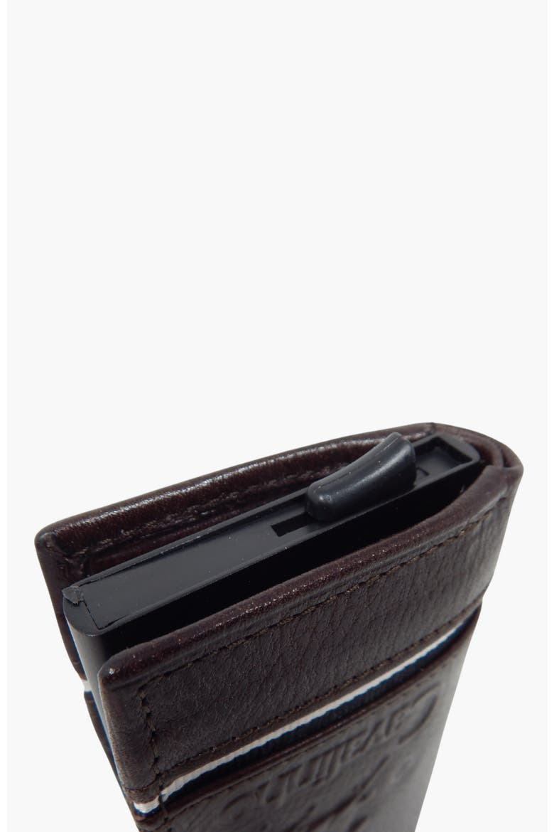 The Sailor Bifold Pop Up Slim Leather Wallet 22, Alternate, color, Brown
