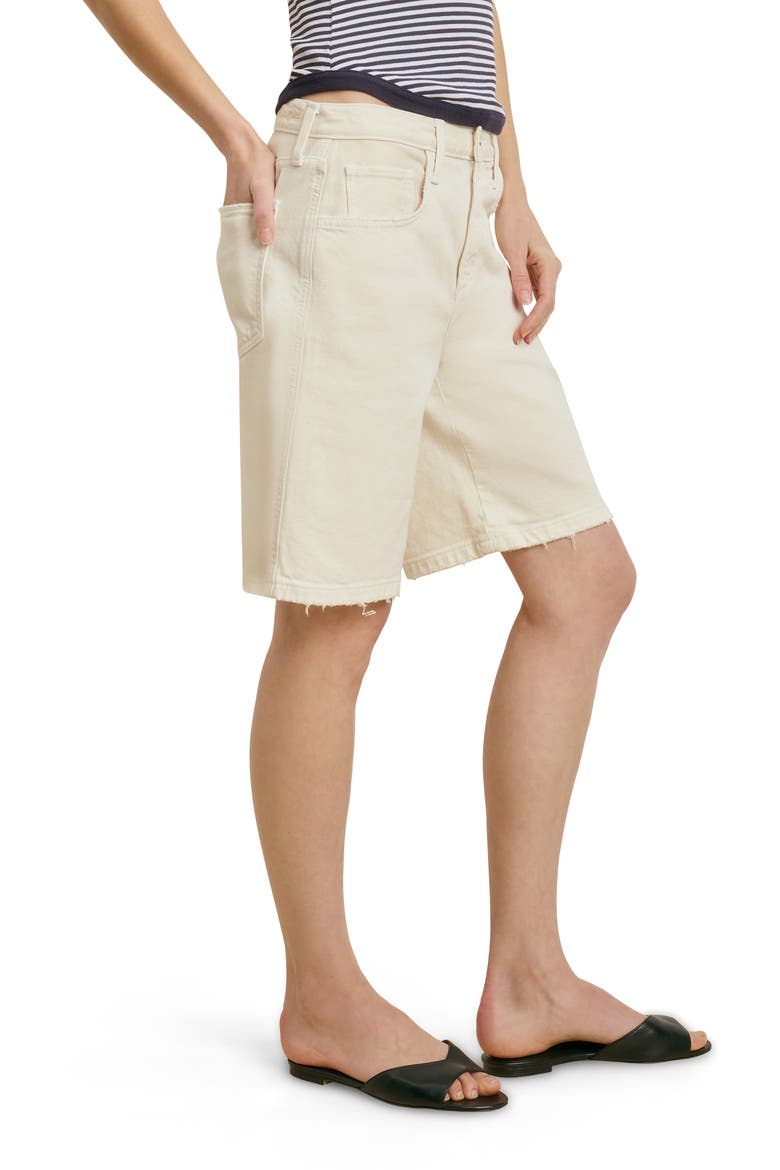 The Tommy Bermuda Denim Shorts, Alternate, color, GARDENIA
