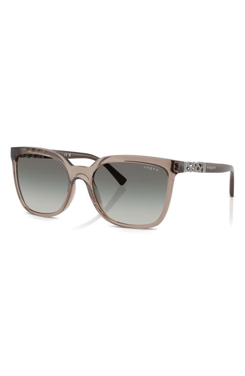Vogue 55mm Polarized Gradient Square Sunglasses