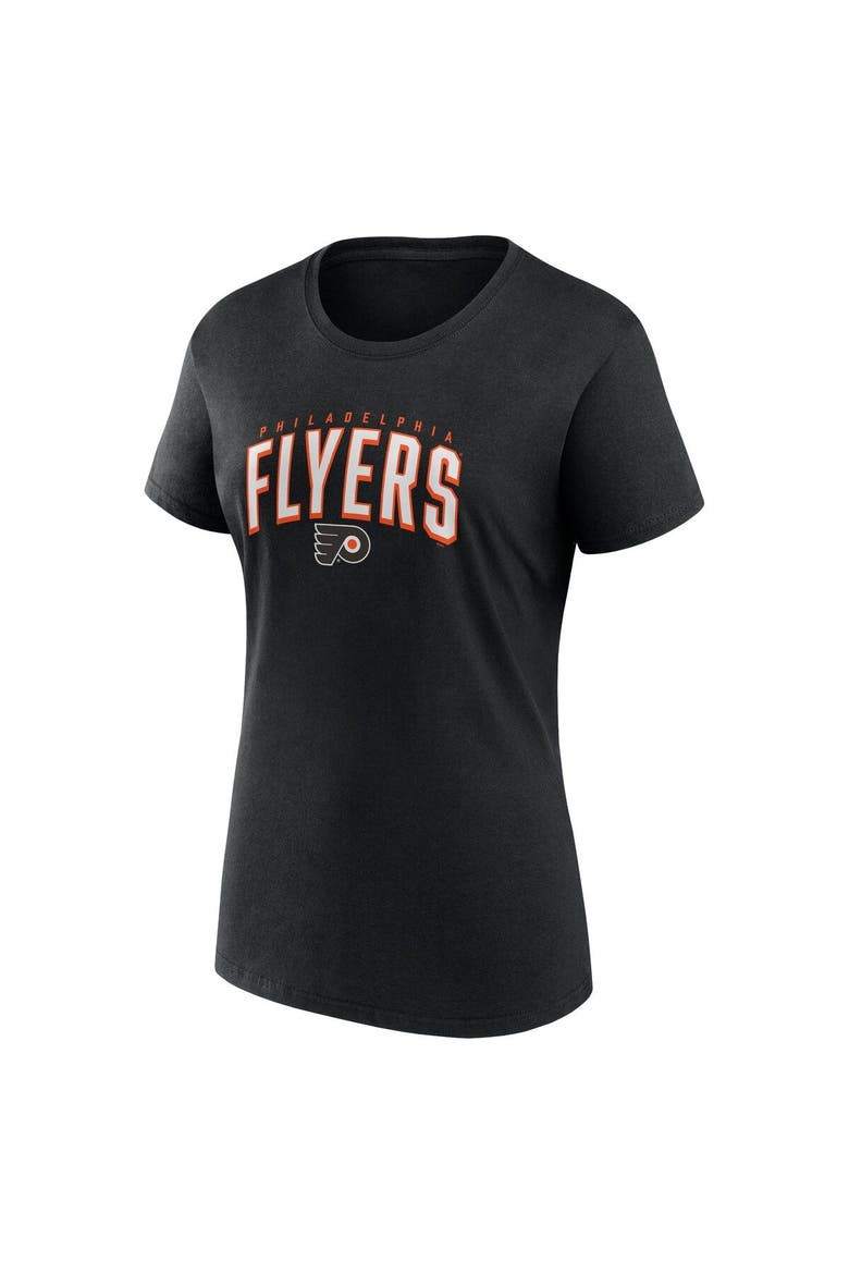 Women's Fanatics Branded Orange/Black Philadelphia Flyers Two-Pack Fan T-shirt Set, Alternate, color, Orange