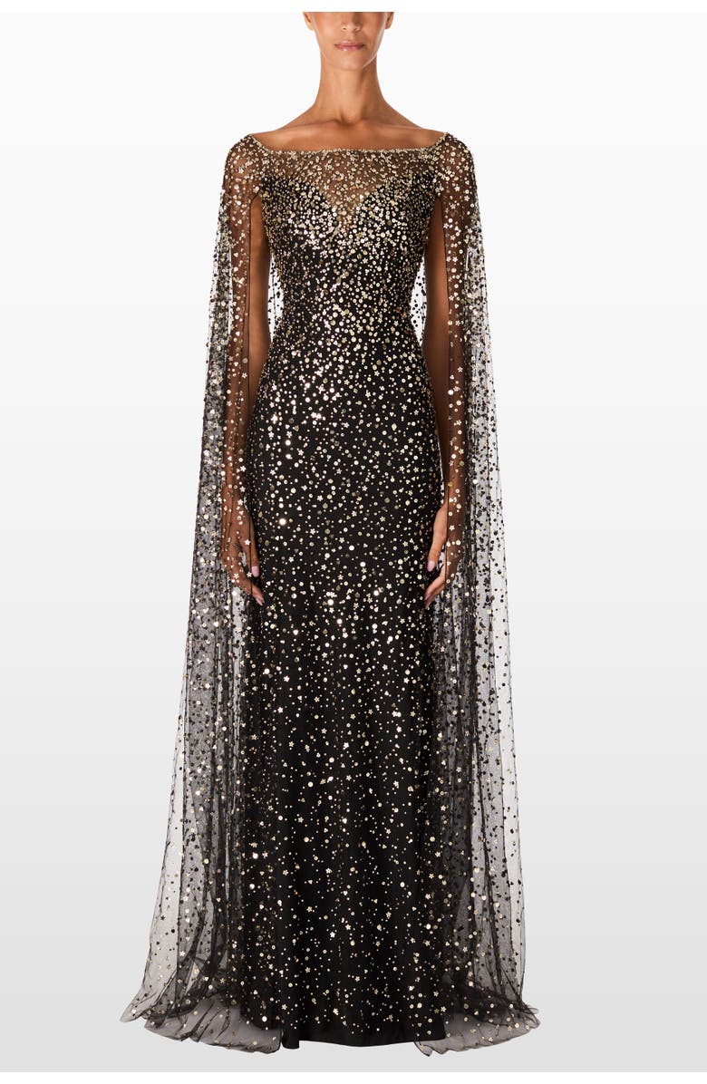 Jenny Packham Roman Dress, Alternate, color, Liquorice
