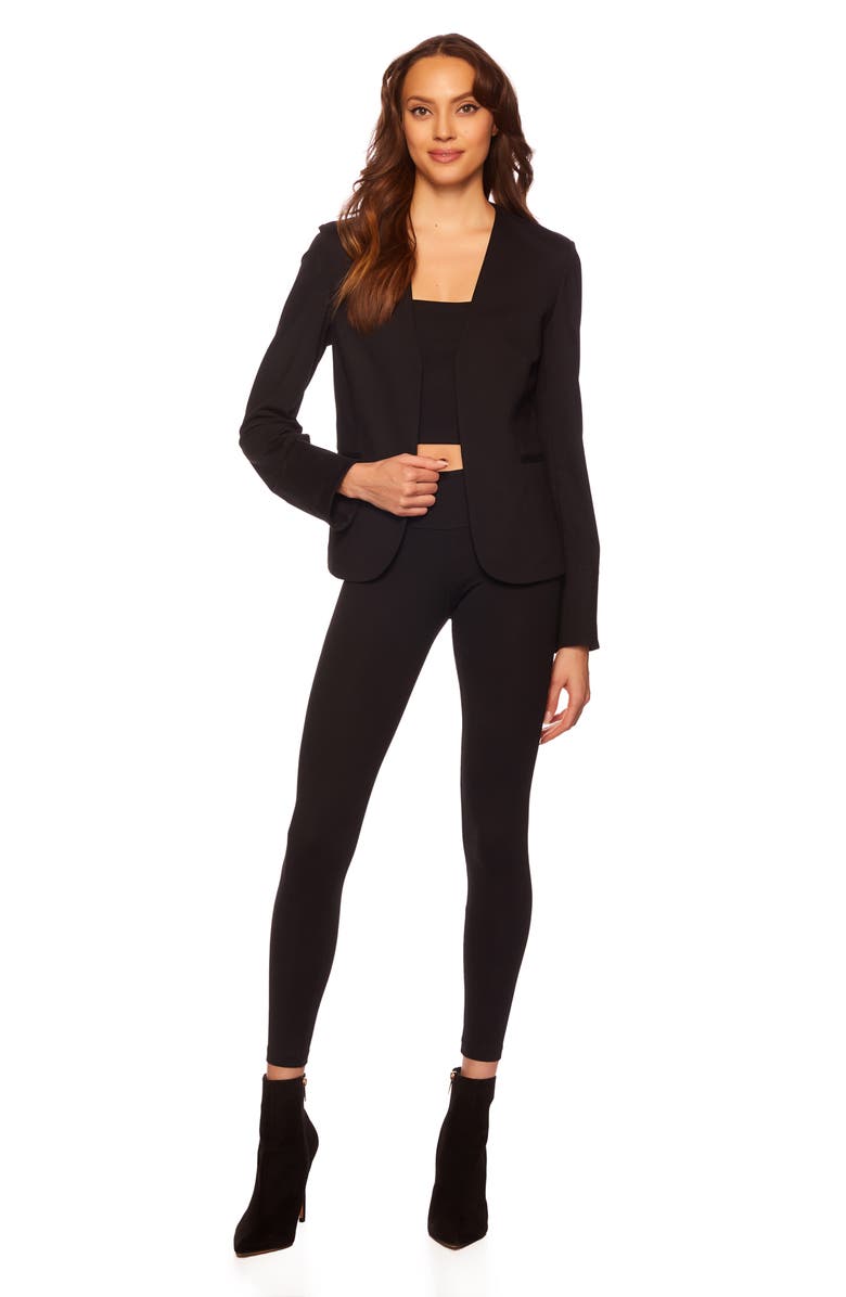 Susana Monaco Open Front Stretch Blazer, Alternate, color,