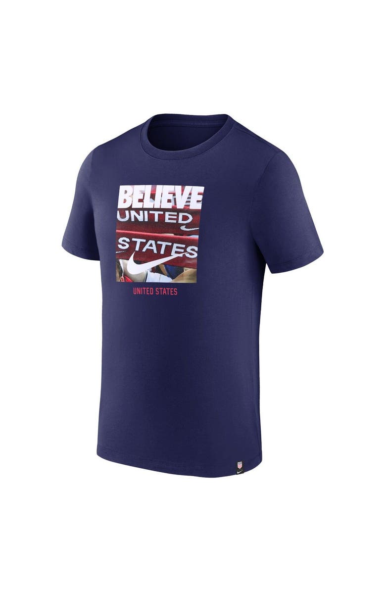 Nike Men's Nike Navy USMNT Believe T-Shirt, Alternate, color, 