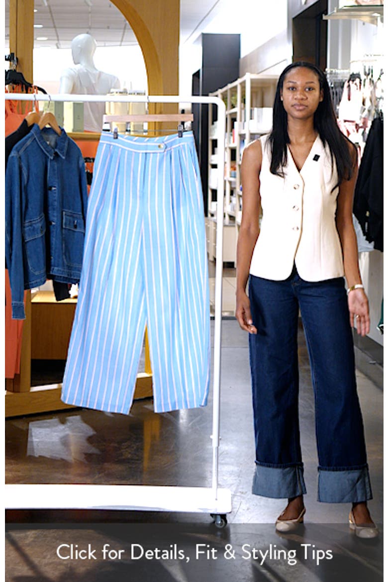 Stripe Wide Leg Pants video