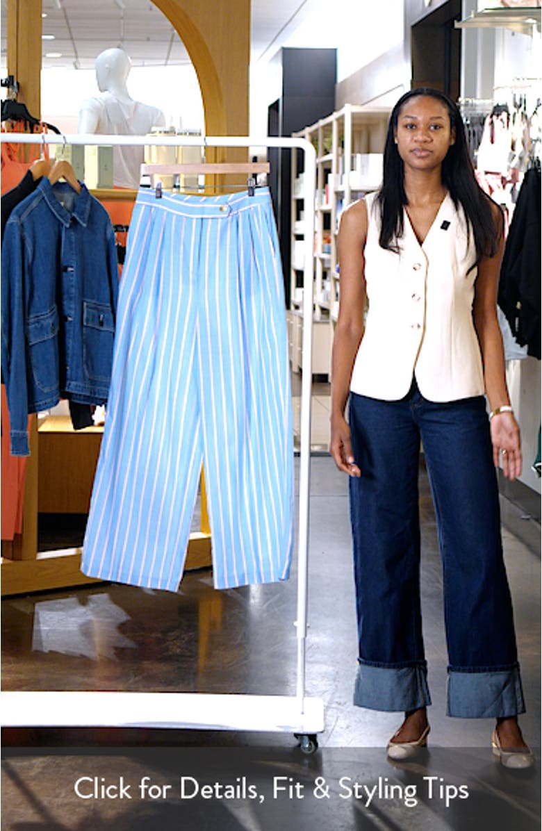 Stripe Wide Leg Pants, sales video thumbnail