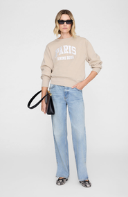 ANINE BING Harry Shrunken Paris Sweatshirt