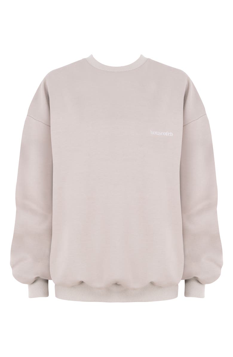HOUSE OF CB Tommy Logo Cotton Sweatshirt, Alternate, color, 