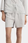 MANGO Stripe Pajama Shorts