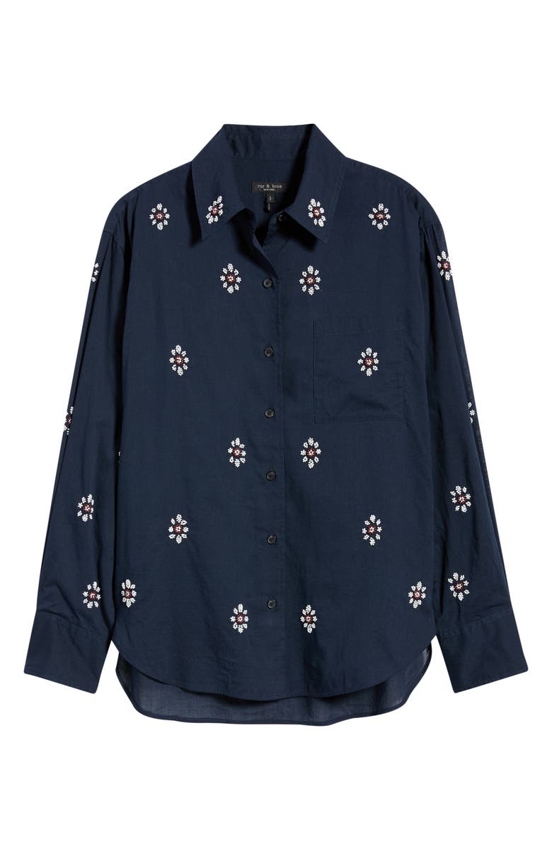 rag & bone Connie Embellished Button-Up Shirt, Alternate, color, Sal