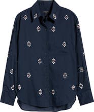 rag & bone Connie Embellished Button-Up Shirt